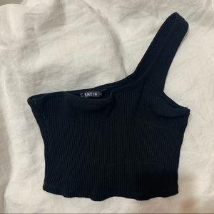 One-Shoulder SHEIN Crop Top